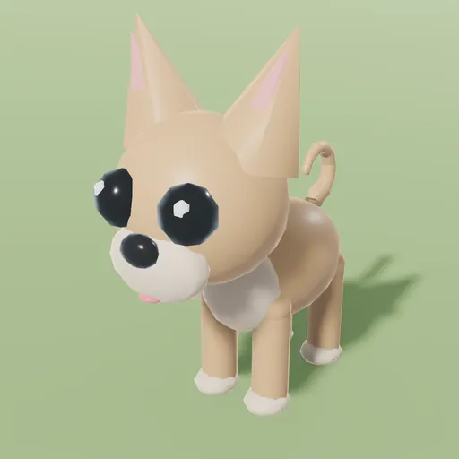 Chihuahua, an in-engine studio portrait