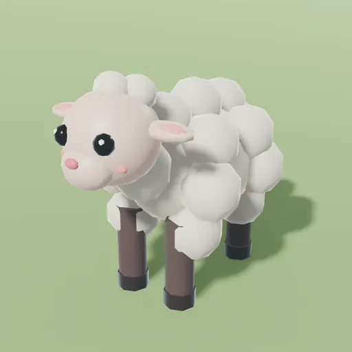 Lamb, an in-engine studio portrait